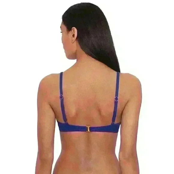 NEW! Lauren Ralph Lauren Women's 14 Beach Club Solid Swim Bikini Top & Bottoms - Picture 3 of 7